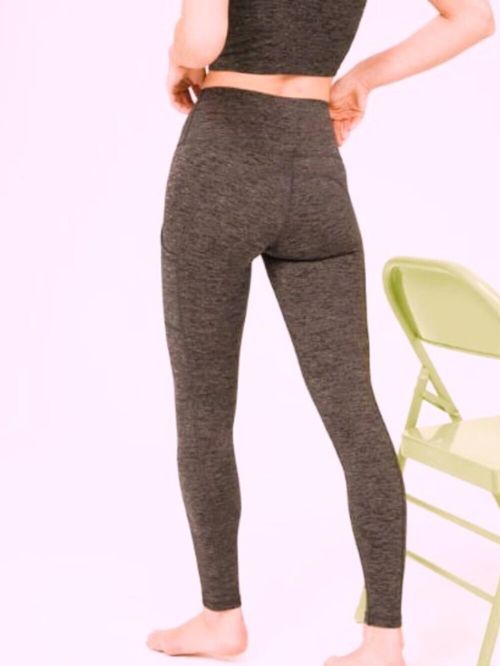 Offline by aerie The Hugger Leggings in Heathered Burgundy